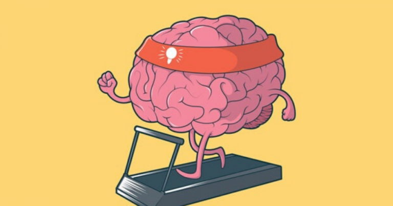 The Human Brain running on Treadmill During the Hardships to think clearly