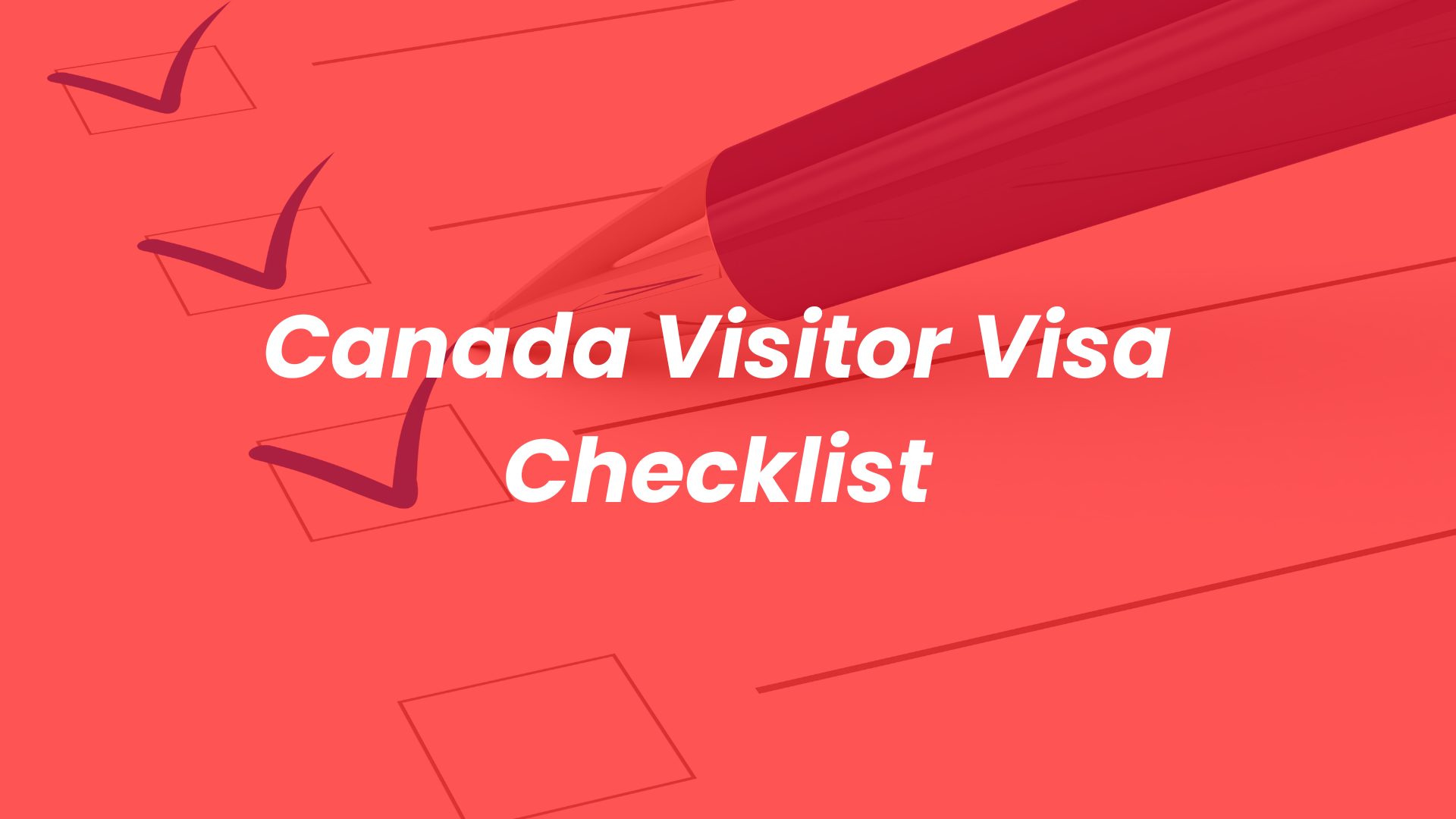 A person making checlist for his Canada Visitor Visa after reading it on Voxcel Group Website