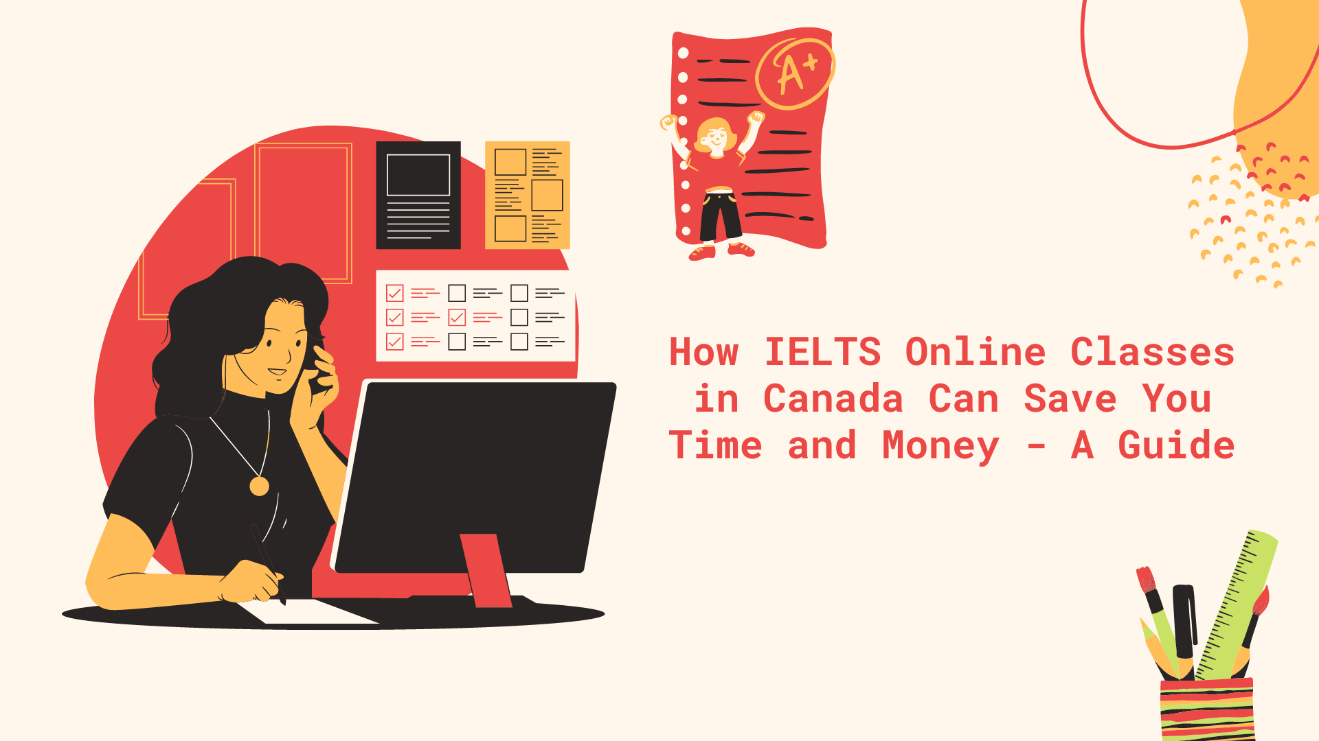 A Girl in Canada from her home office is enquiring about the IELTS online classes from Voxcel Group